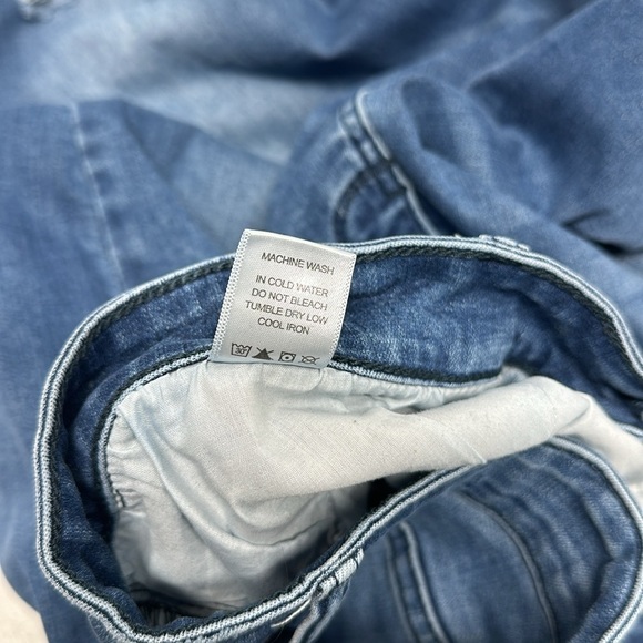 Judy Blue Skinny Jeans High Rise Denim Destroyed Hem Jean Blue Plus Size 24 24W - Picture 12 of 12